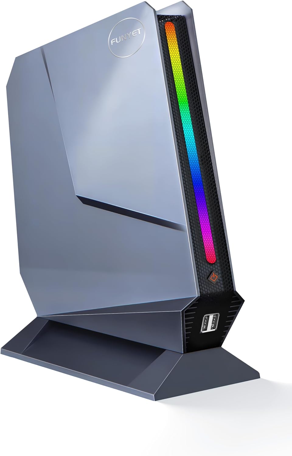 FUNYET Mini Gaming PC, Intel I9-12900H 14 Cores 20 Threads Processors, Nvidia RTX 3050 8G Mini PC, 32GB RAM 1TB SSD RGB Light Mini Desktop Computer, Windows 11 Pro Preinstalled